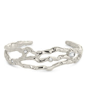Load image into Gallery viewer, Tully CZ Molten Metal Cuff Bracelet