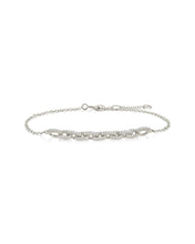 Load image into Gallery viewer, Harley CZ Interlocking Chain Bracelet