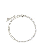 Load image into Gallery viewer, Hunter CZ Tennis & Paperlicp Chain Bracelet