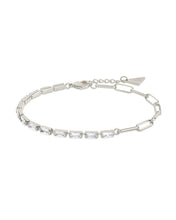 Load image into Gallery viewer, Hunter CZ Tennis & Paperlicp Chain Bracelet