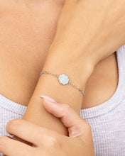 Load image into Gallery viewer, Raemy CZ Rose Petal Station Bracelet