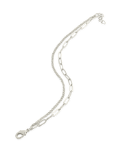 Load image into Gallery viewer, Emery Layered Paperclip & Curb Chain Bracelet