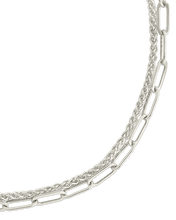 Load image into Gallery viewer, Emery Layered Paperclip & Curb Chain Bracelet
