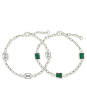 Load image into Gallery viewer, Lennox Station CZ Chain Bracelet Set