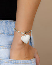 Load image into Gallery viewer, Disco Heart CZ Statement Bracelet