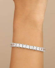 Load image into Gallery viewer, Marisol Princess Cut CZ Tennis Bracelet