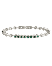 Load image into Gallery viewer, Liesbeth Emerald Accent Tennis Bracelet