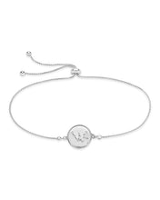Load image into Gallery viewer, Sterling Silver CZ Constellation Disk Bolo Bracelet