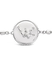 Load image into Gallery viewer, Sterling Silver CZ Constellation Disk Bolo Bracelet