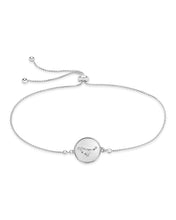 Load image into Gallery viewer, Sterling Silver CZ Constellation Disk Bolo Bracelet