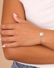 Load image into Gallery viewer, Sterling Silver CZ Constellation Disk Bolo Bracelet