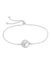 Load image into Gallery viewer, Sterling Silver CZ Constellation Disk Bolo Bracelet