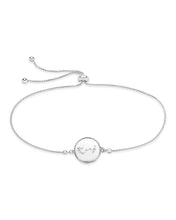 Load image into Gallery viewer, Sterling Silver CZ Constellation Disk Bolo Bracelet