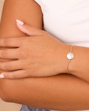 Load image into Gallery viewer, Sterling Silver CZ Constellation Disk Bolo Bracelet