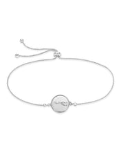 Load image into Gallery viewer, Sterling Silver CZ Constellation Disk Bolo Bracelet