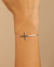 Load image into Gallery viewer, Polished Cross Bolo Bracelet
