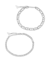 Load image into Gallery viewer, Anchor Chain Bracelet Set of 2