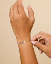 Load image into Gallery viewer, Sterling Silver Delicate Infinity Bracelet