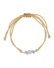 Load image into Gallery viewer, Sterling Silver Birth Flower Bolo Bracelet