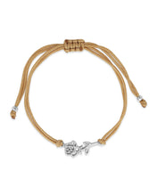Load image into Gallery viewer, Sterling Silver Birth Flower Bolo Bracelet