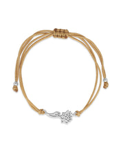 Load image into Gallery viewer, Sterling Silver Birth Flower Bolo Bracelet