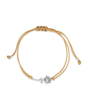 Load image into Gallery viewer, Sterling Silver Birth Flower Bolo Bracelet