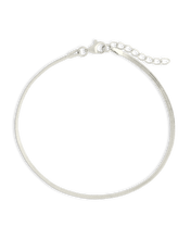 Load image into Gallery viewer, Sterling Silver Herringbone Chain Bracelet