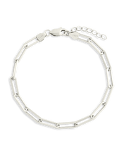 Load image into Gallery viewer, Sterling Silver Paperclip Chain Bracelet