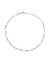 Load image into Gallery viewer, Sterling Silver Figaro Chain Bracelet