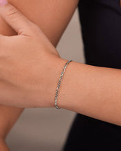 Load image into Gallery viewer, Sterling Silver Figaro Chain Bracelet