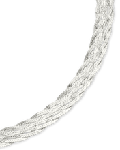 Load image into Gallery viewer, Sterling Silver Woven Chain Bracelet