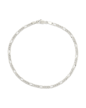 Load image into Gallery viewer, Sterling Silver Anne Dainty Figaro Chain Bracelet