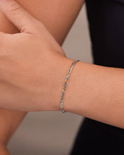 Load image into Gallery viewer, Sterling Silver Anne Dainty Figaro Chain Bracelet