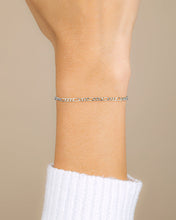 Load image into Gallery viewer, Sterling Silver Anne Dainty Figaro Chain Bracelet