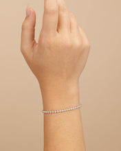 Load image into Gallery viewer, Sterling Silver Basia Dainty Beaded Chain Bracelet
