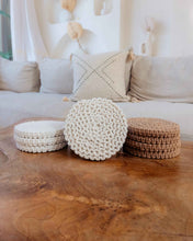 Load image into Gallery viewer, Braided Macrame Coasters Set of 4