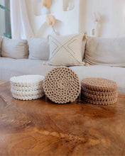 Load image into Gallery viewer, Braided Macrame Coasters Set of 4