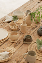 Load image into Gallery viewer, Woven Rattan Coaster Set