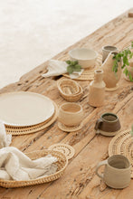 Load image into Gallery viewer, Woven Rattan Coaster Set