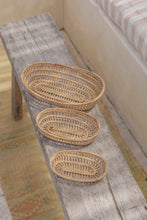 Load image into Gallery viewer, Oval Rattan Basket Set