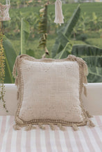 Load image into Gallery viewer, Gaia Hand Stitched Cotton Throw Pillow