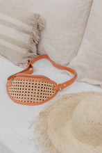 Load image into Gallery viewer, Raja Leather and Cane Sling Bag