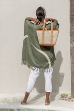 Load image into Gallery viewer, Raja Leather and Cane Carryall Bag