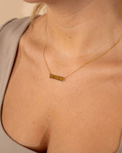 Load image into Gallery viewer, Sterling Silver Bar Initial Necklace