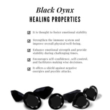 Load image into Gallery viewer, 0.5 Carat Black Onyx and Moissanite Statement Wedding Ring Set