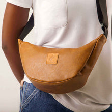 Load image into Gallery viewer, Round Mini Vegan Leather Crossbody Shoulder Bag