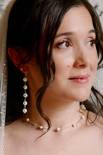 Load image into Gallery viewer, 3, 4 or 5 Pearl spacer earrings
