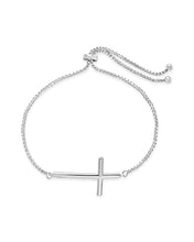 Load image into Gallery viewer, Polished Cross Bolo Bracelet