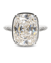 Load image into Gallery viewer, Sterling Silver Elongated Cushion Cocktail Ring