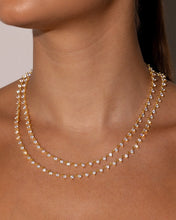 Load image into Gallery viewer, Brigid Staggered CZ Tennis Necklace